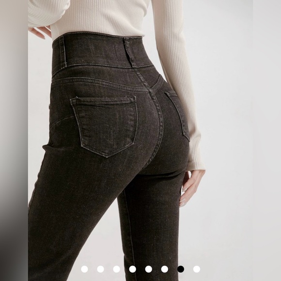 NEW! AIR SPACE Warm Up No Filter Petite Girl Shape-Up Heating Jeans - Picture 3 of 6